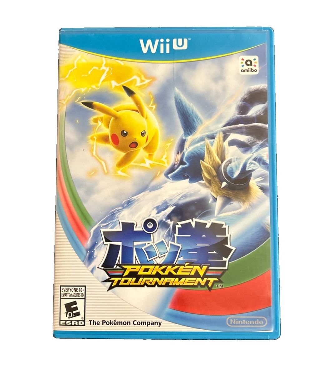 Pokémon Pokkén Tournament Nintendo Wii U 2016 Tested & Working